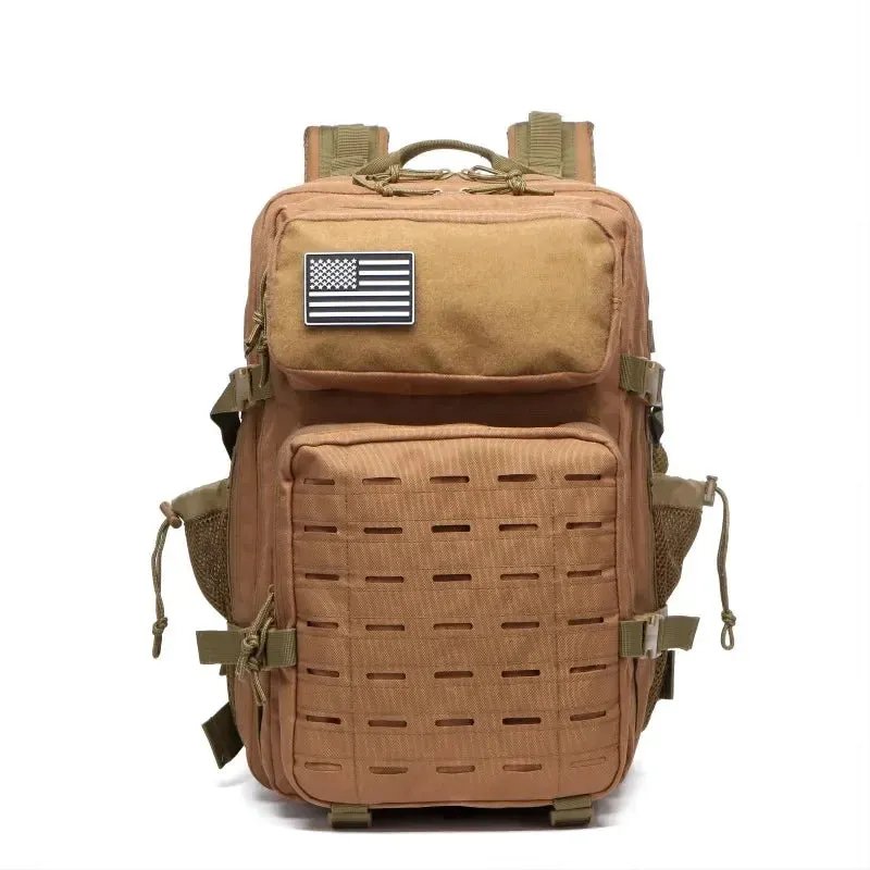 25L/50L Tactical Backpack Bag Hunting MOLLE Backpack GYM For Men EDC Outdoor Hiking Rucksack Witch 2 Bottle Holders