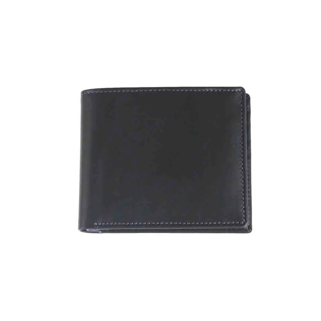 3-Card Zip Pocket Coin Wallet - Black/Purple