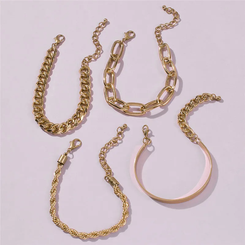30 Pieces) Solid Color Bracelets Set