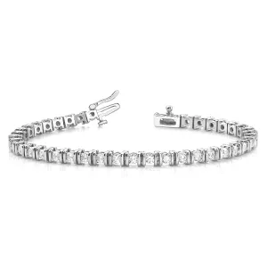 3.00 ctw Round Diamond Bar Set Tennis Bracelet