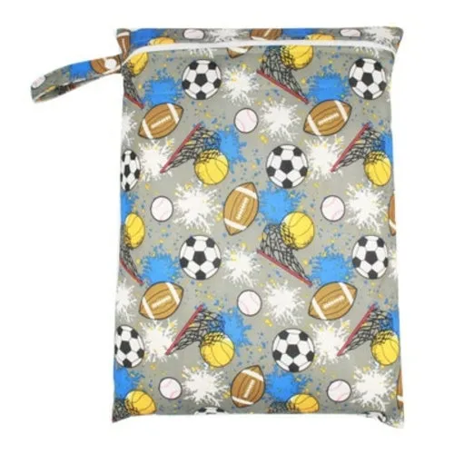 30*40cm PUL printed single pocket diaper bag, waterproof wet bag, baby