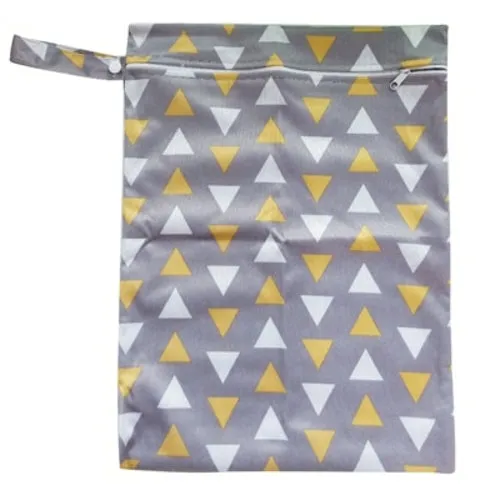 30*40cm PUL printed single pocket diaper bag, waterproof wet bag, baby