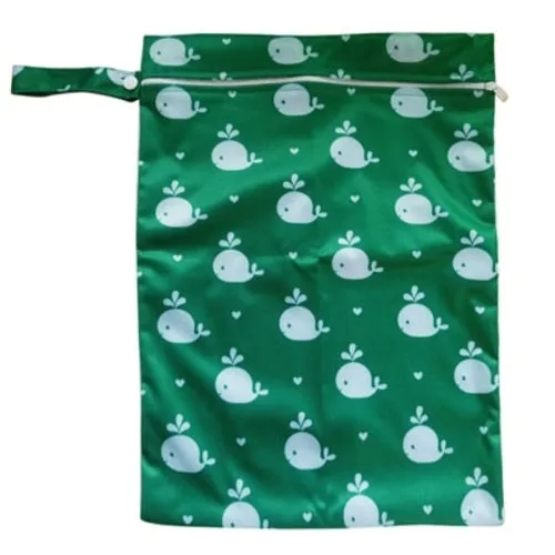 30*40cm PUL printed single pocket diaper bag, waterproof wet bag, baby