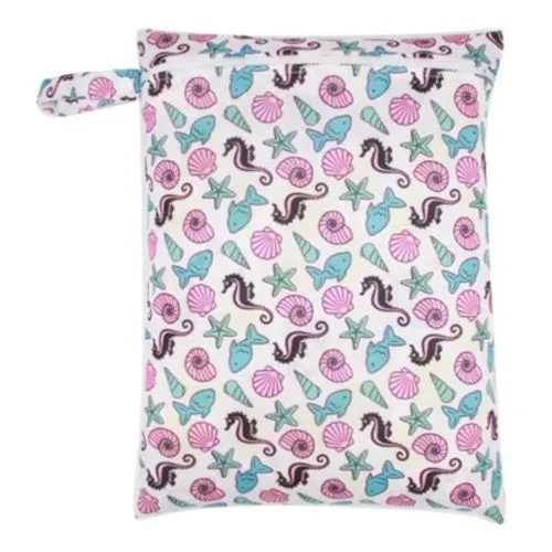 30*40cm PUL printed single pocket diaper bag, waterproof wet bag, baby