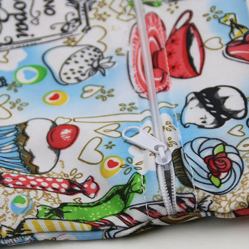 30*40cm PUL printed single pocket diaper bag, waterproof wet bag, baby