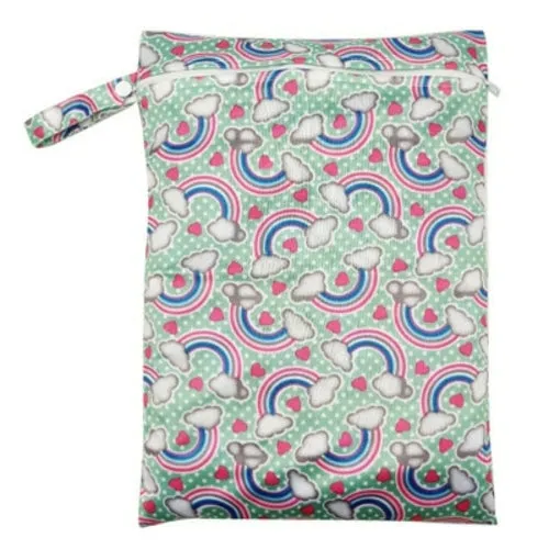30*40cm PUL printed single pocket diaper bag, waterproof wet bag, baby