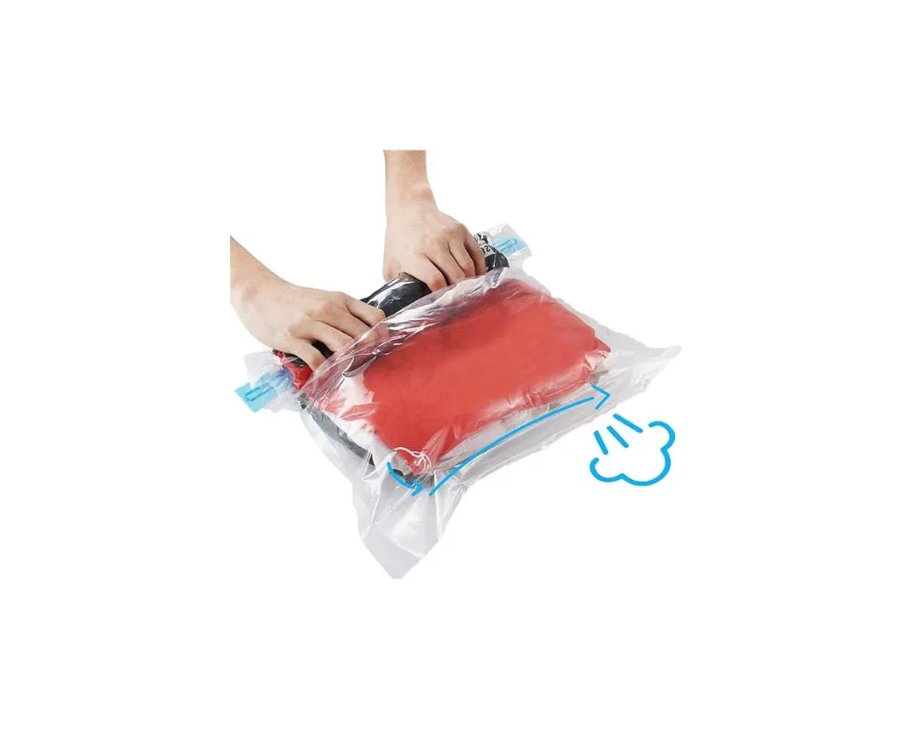 4 PCS Vaccum Bag Plus 1 PC Manual Air: Compact, protect, and organize with ease