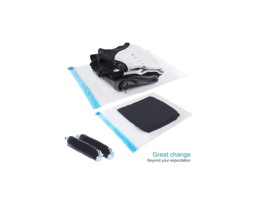4 PCS Vaccum Bag Plus 1 PC Manual Air: Compact, protect, and organize with ease