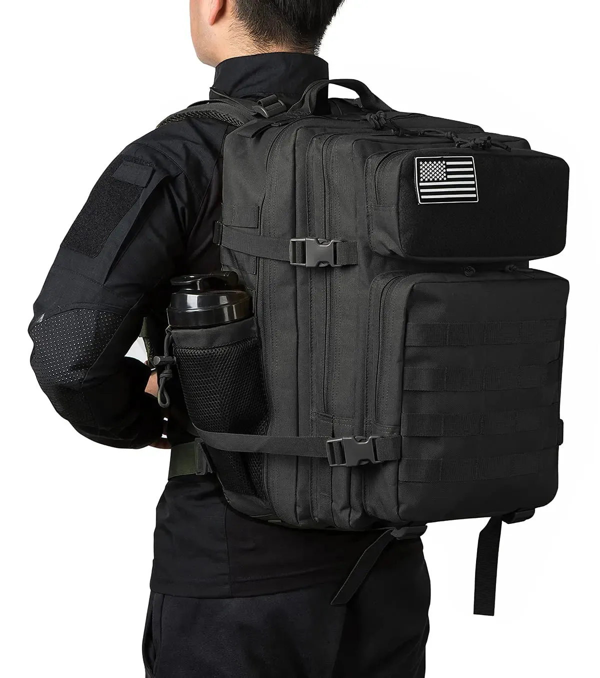 45L 3P Tactical Backpack Hiking Bag Pack Molle Outdoor Backpack Waterproof Climbing Rucksack Camping Hiking Bag Trekking Mochila