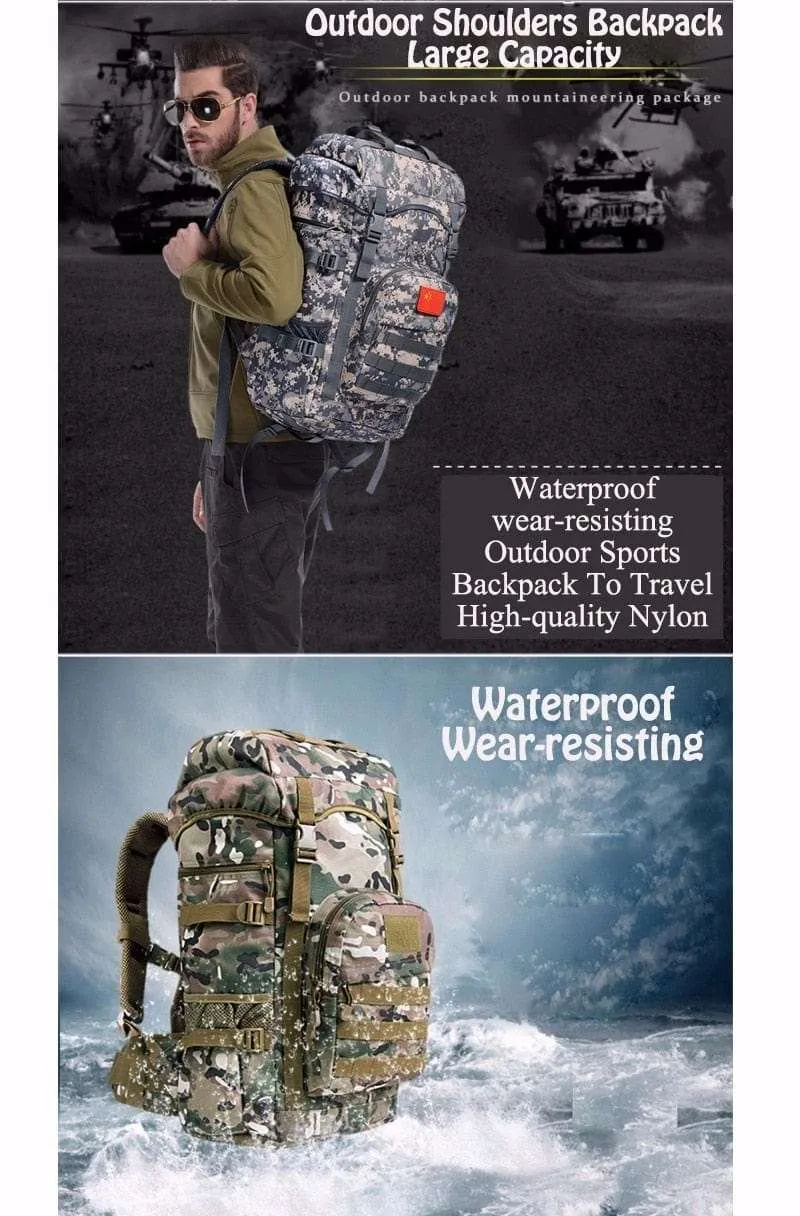 50L Military Tactical Backpack Large Capacity