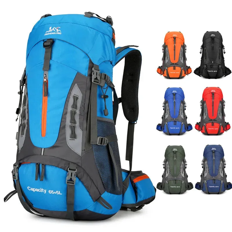 70L Camping Backpack Hiking Waterproof Travel Bags