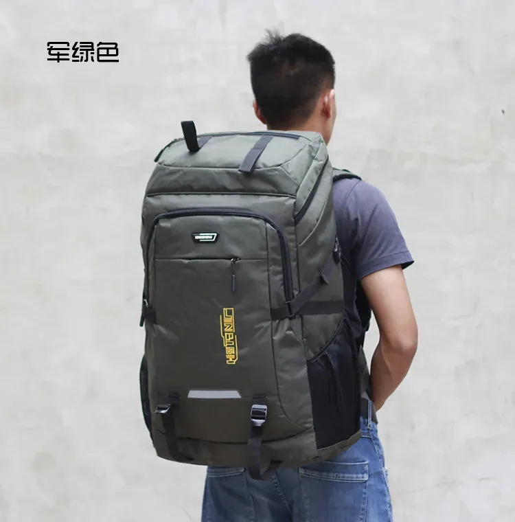 80L 50L Men's Outdoor Backpack Climbing Travel Rucksack Sports Camping Hiking Backpack School Bag Pack For Male Female Women