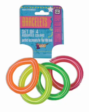 80's Coil Bracelets (4/Set)