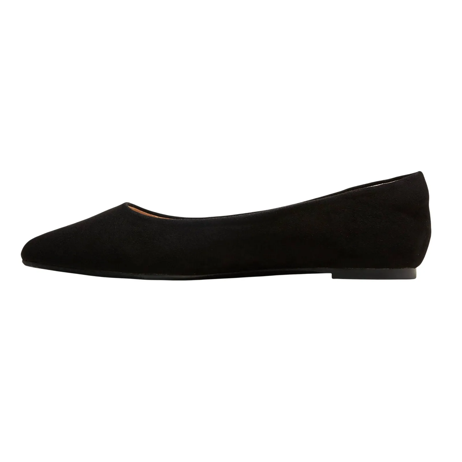 A New Day Corinna Wide Width Ballet Flats with Memory Foam Insole Black 9W