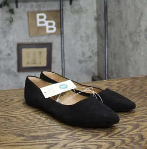 A New Day Corinna Wide Width Ballet Flats with Memory Foam Insole Black 9W