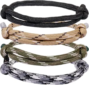 Adjustable Handmade Friendship Bracelet Set for Outdoor Adventures - Lightock