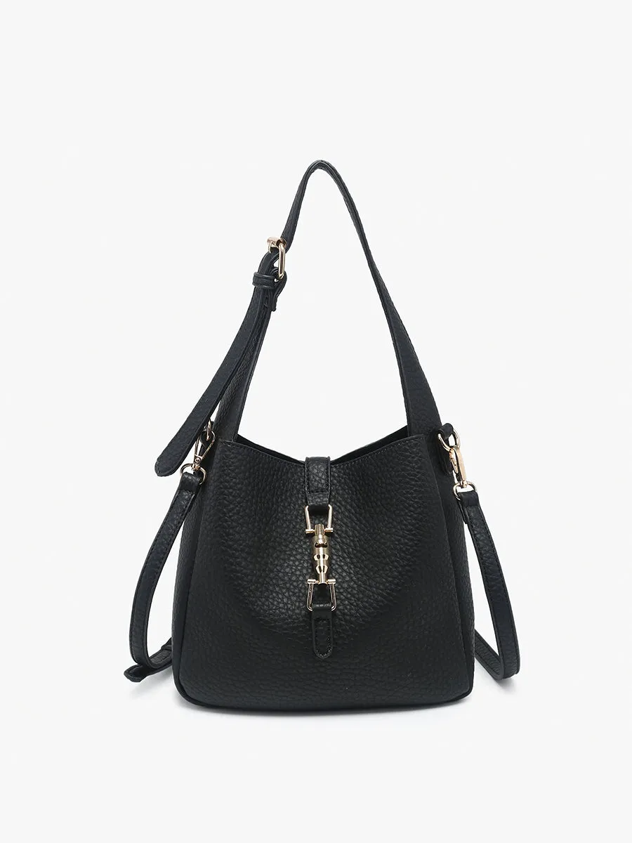 Agnes Classic Satchel w/ Press Lock & Inner Bag M2610