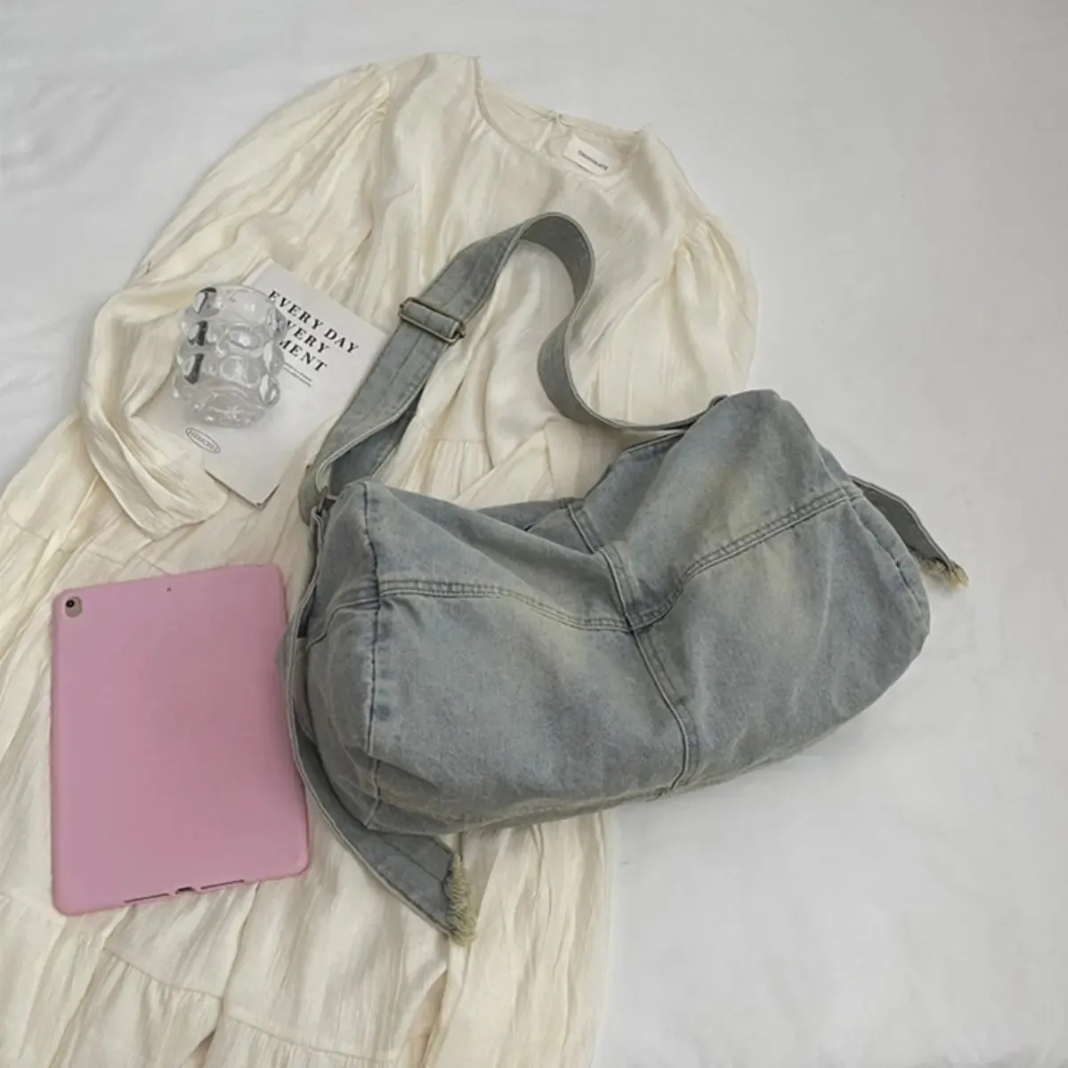 'Alaia' Denim Tote Bag