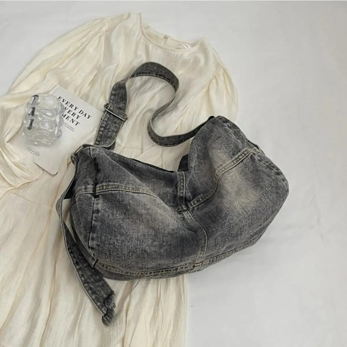 'Alaia' Denim Tote Bag