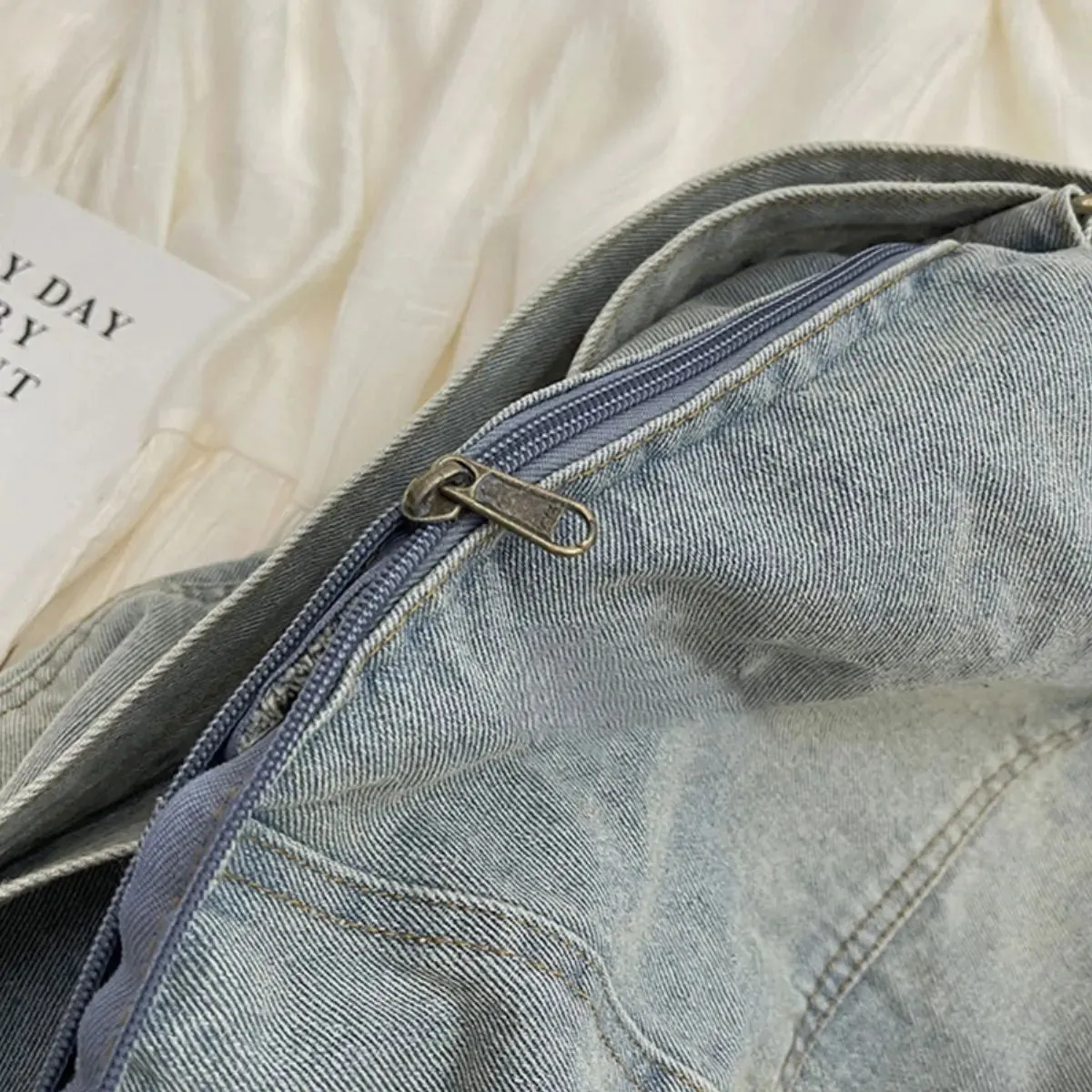 'Alaia' Denim Tote Bag