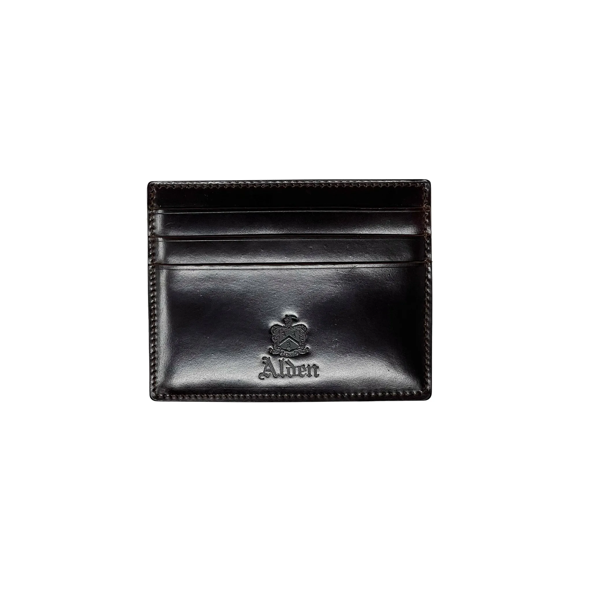 ALDEN Color 8 Shell Cordovan Credit Card Wallet