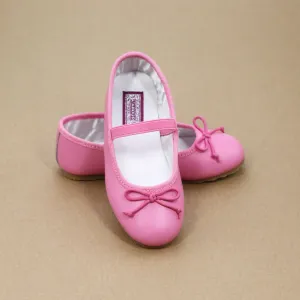 Alia Girls Classic Leather Ballet Flats