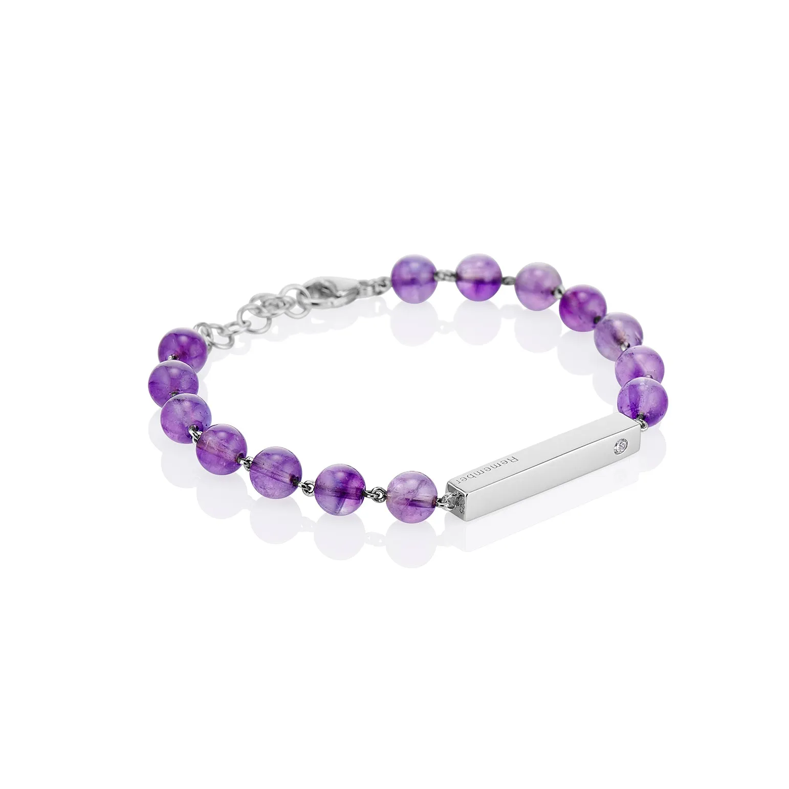 Amethyst Beaded Bracelet