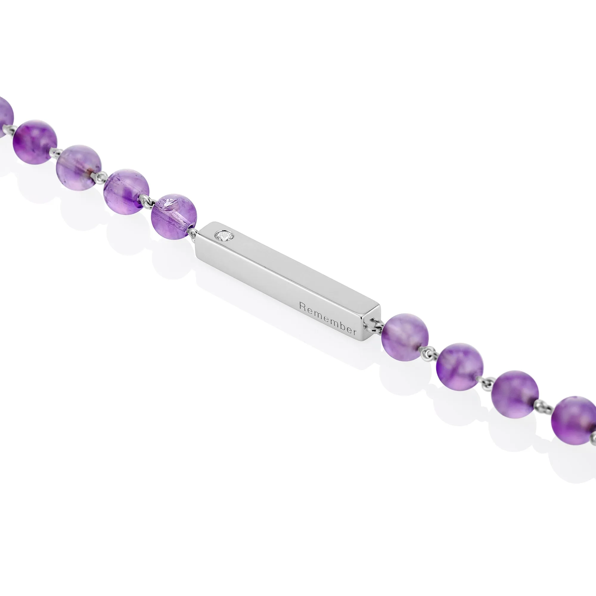 Amethyst Beaded Bracelet