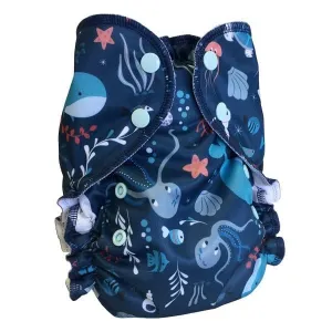AMP Diapers One Size Duo Pocket Diaper - Deep Sea