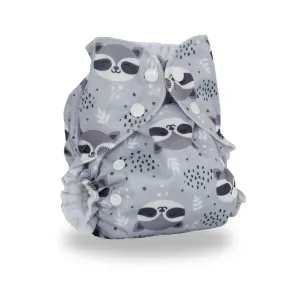 AMP Diapers One Size Duo Pocket Diaper - Raccoons