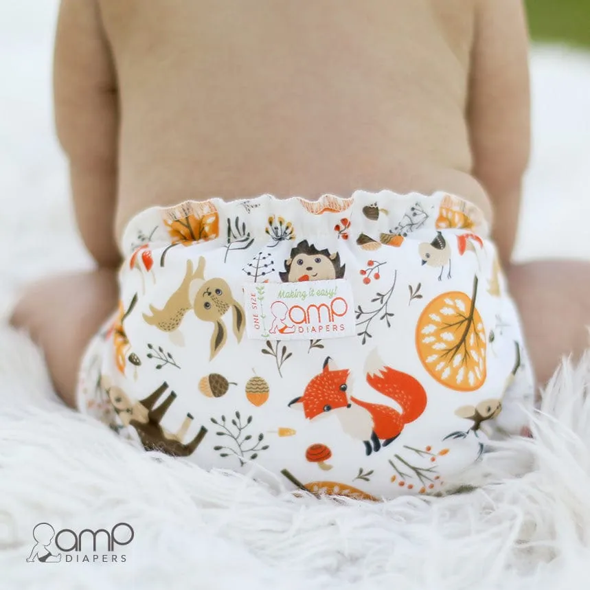 AMP Diapers One Size Duo Pocket Diaper - Woodland Babies