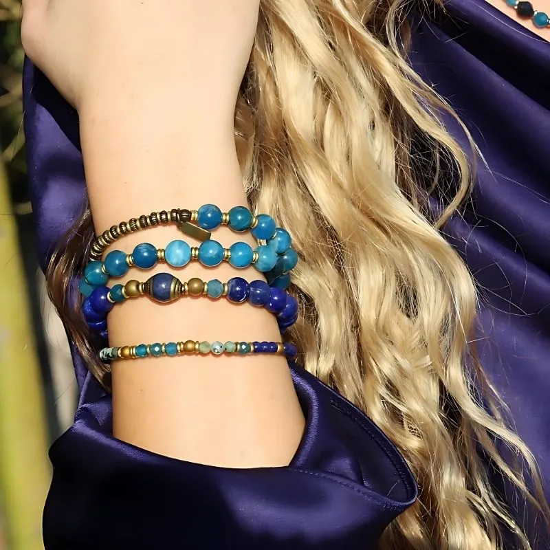 Apatite Wrist Mala Bracelet