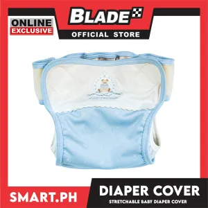 Baby Reusable and Washable Adjustable Diaper Cover (Blue)
