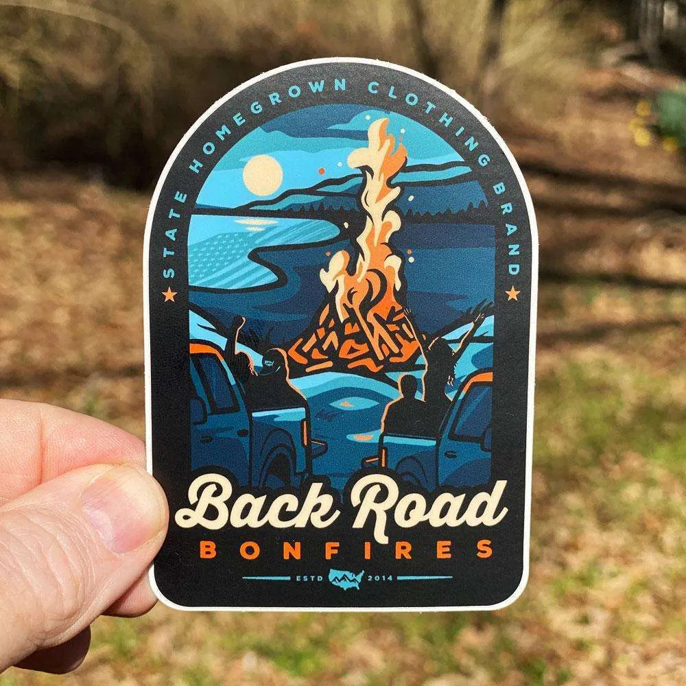 Back Road Bonfires Decal