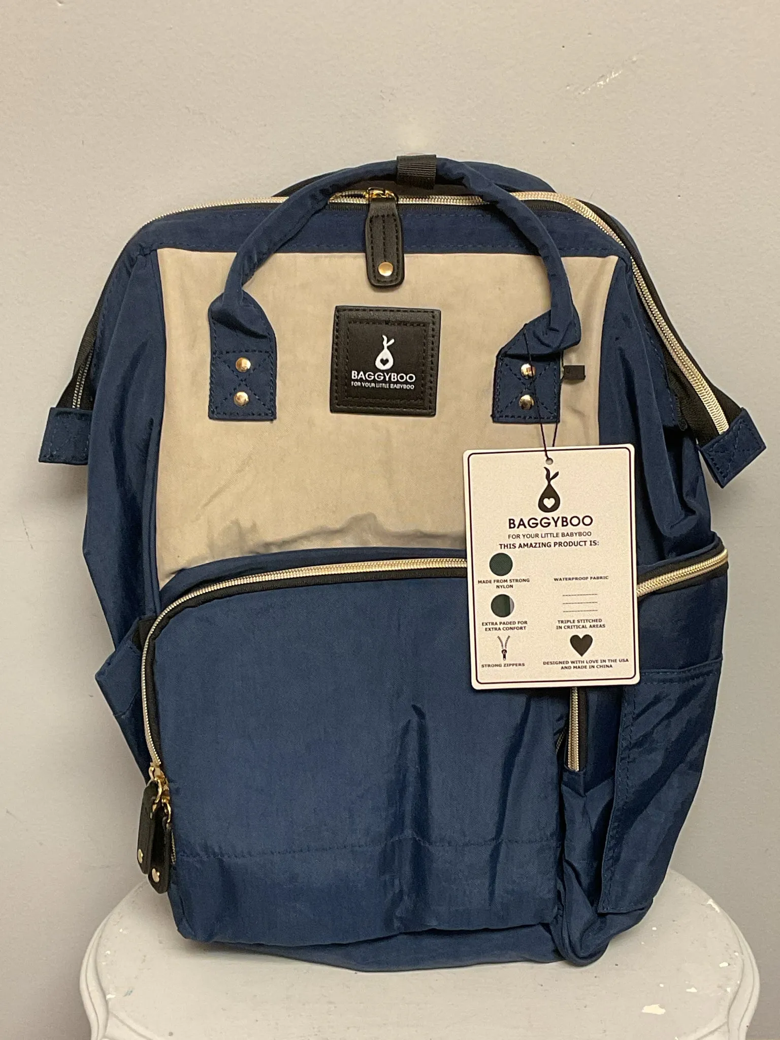 Baggyboo Blue Maternity Diaper Bags