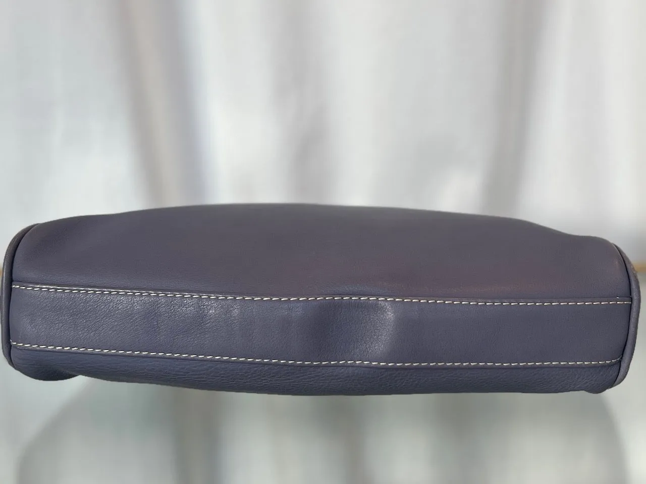 BALENCIAGA BB Gray Leather Shoulder Bag