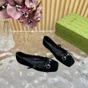 BALLET FLAT IN BLACK SUEDE
