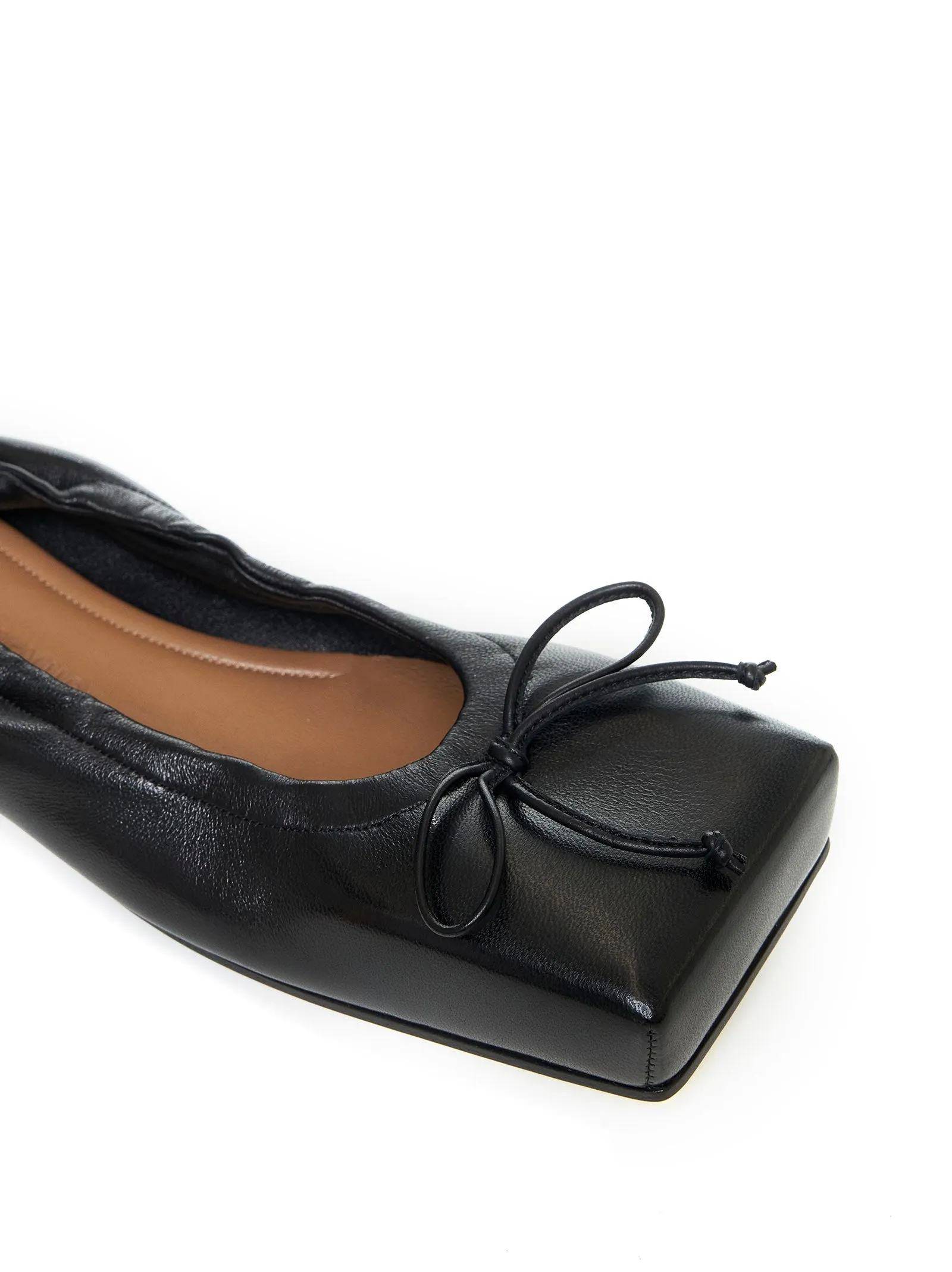 Ballet leather ballet flats