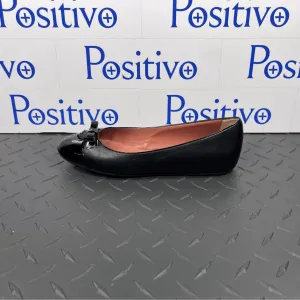 Bally Sofye Black Leather Flats