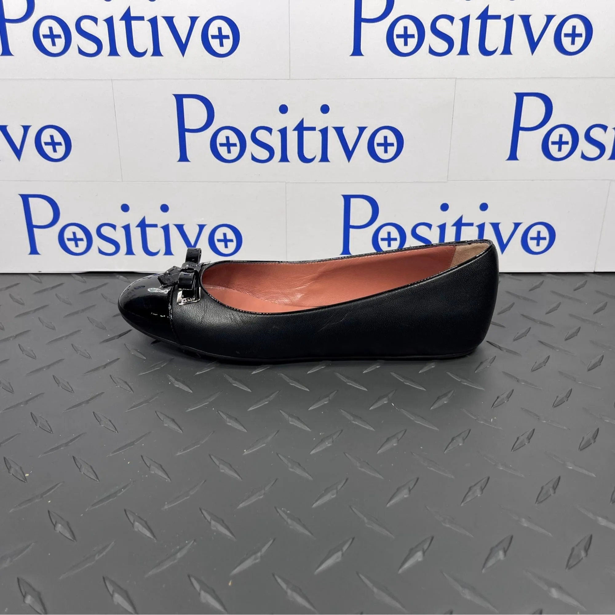 Bally Sofye Black Leather Flats