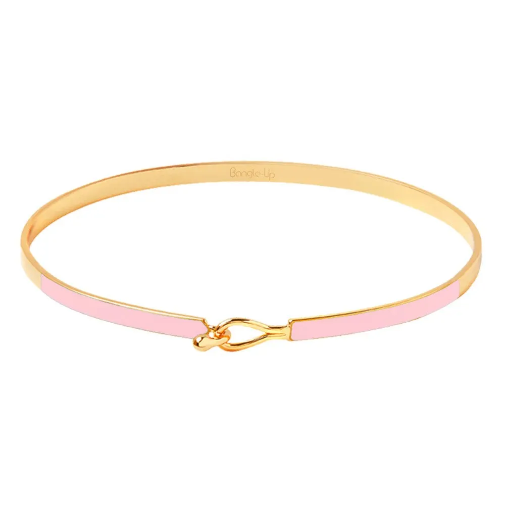 BANGLE UP - LILY cotton pink bracelet