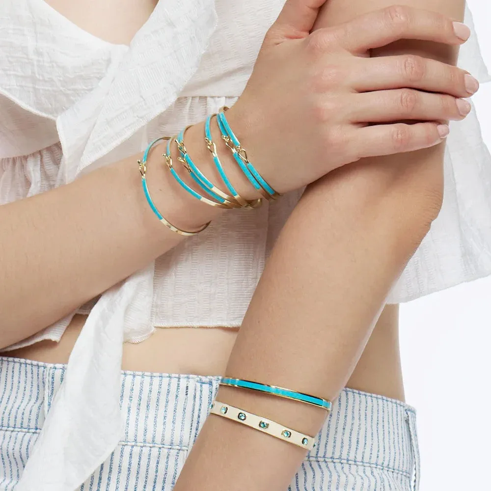 BANGLE UP - LILY turquoise blue bracelet
