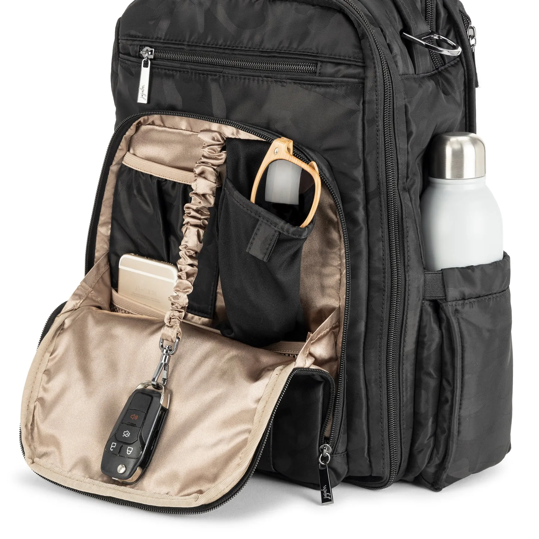 Be Right Back Black Camo Bag