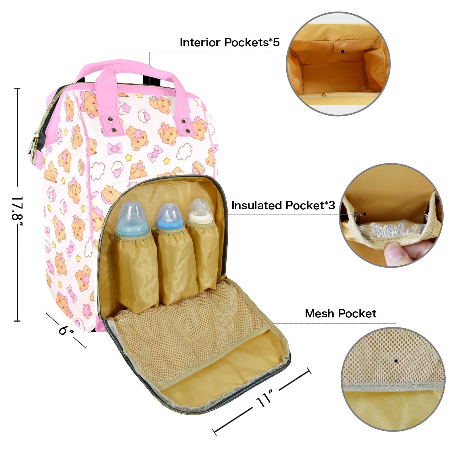Bearly Adorable Large Diaper Bag