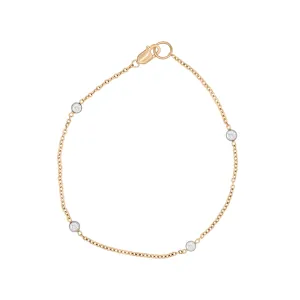Bezel Set Diamond Bracelet