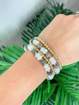 Black & White Stretch Bracelet Stacks