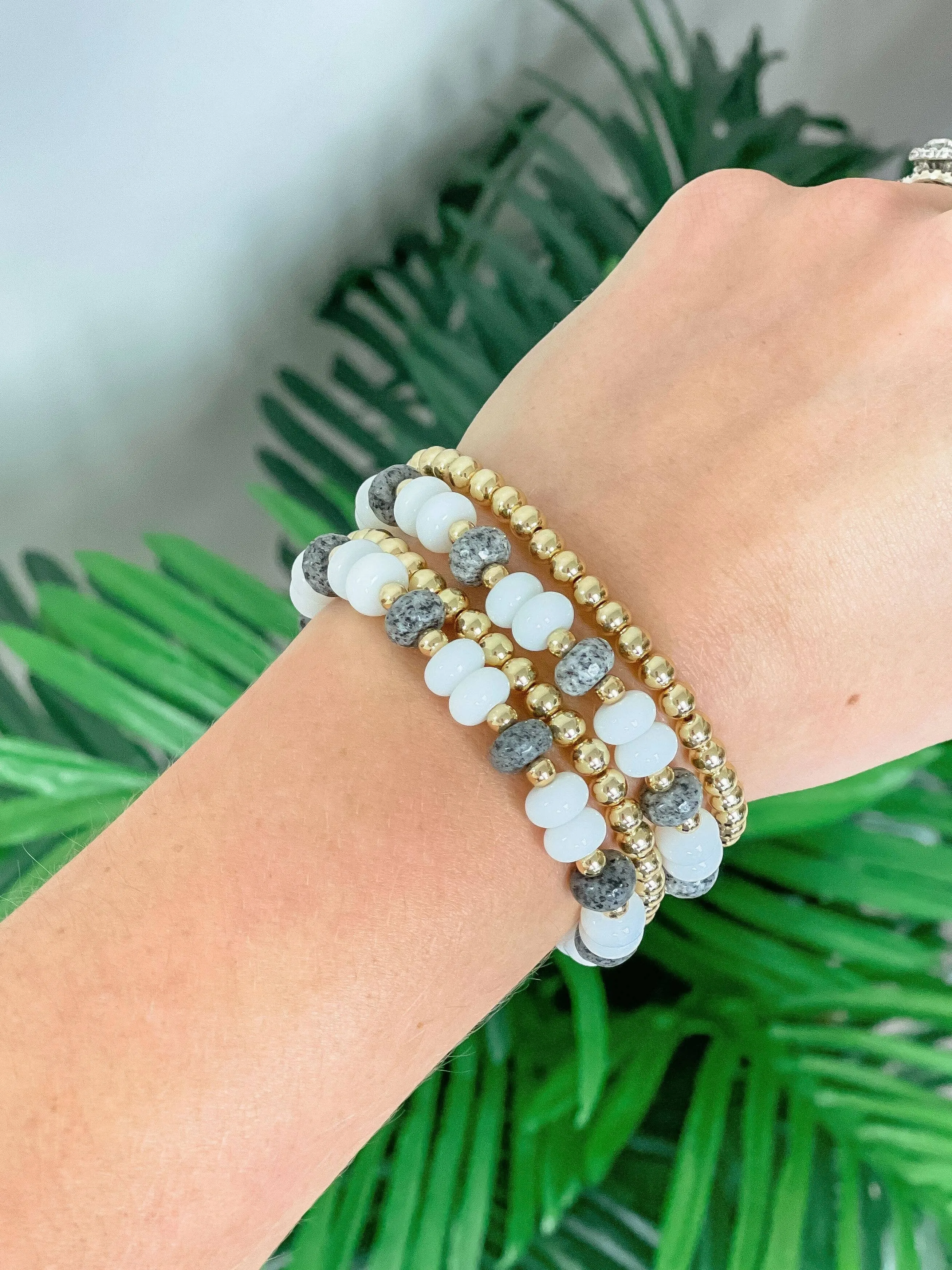 Black & White Stretch Bracelet Stacks