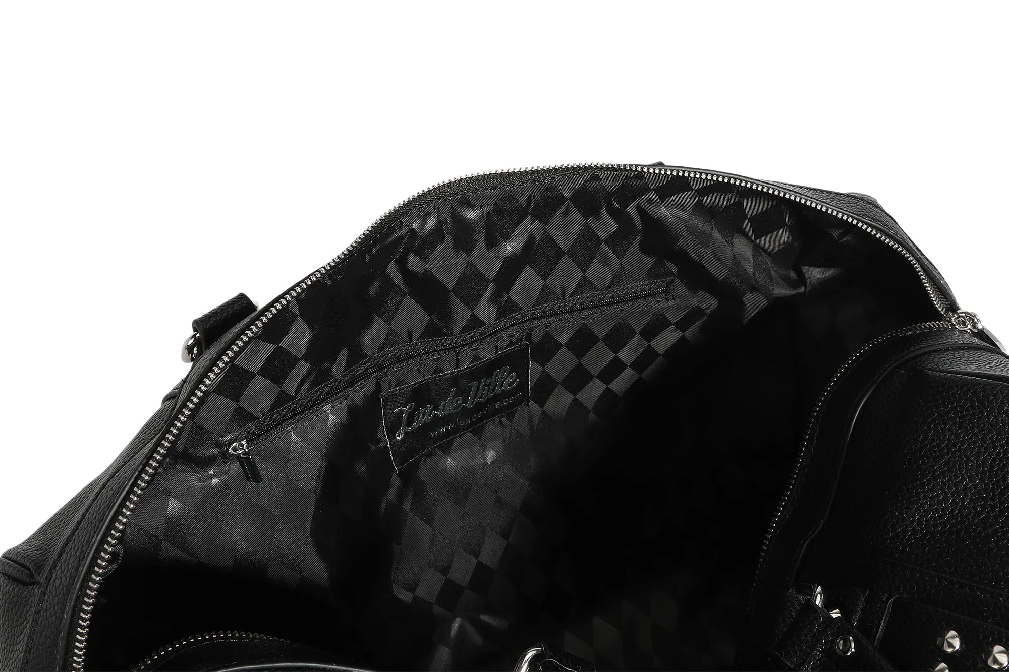 Black and Red Rum Sparkle Large Evie Tote