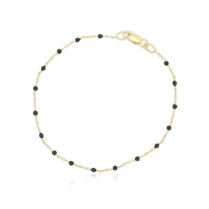 Black Bead Bracelet
