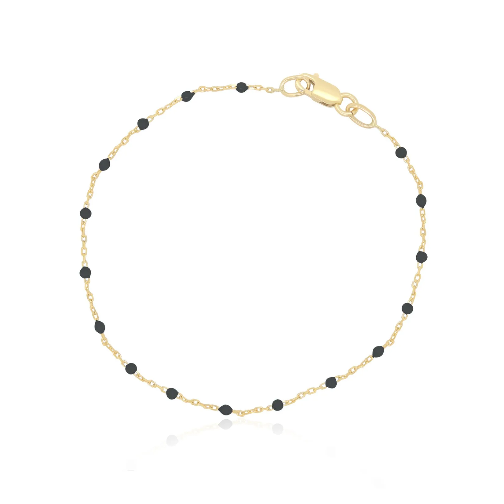 Black Bead Bracelet